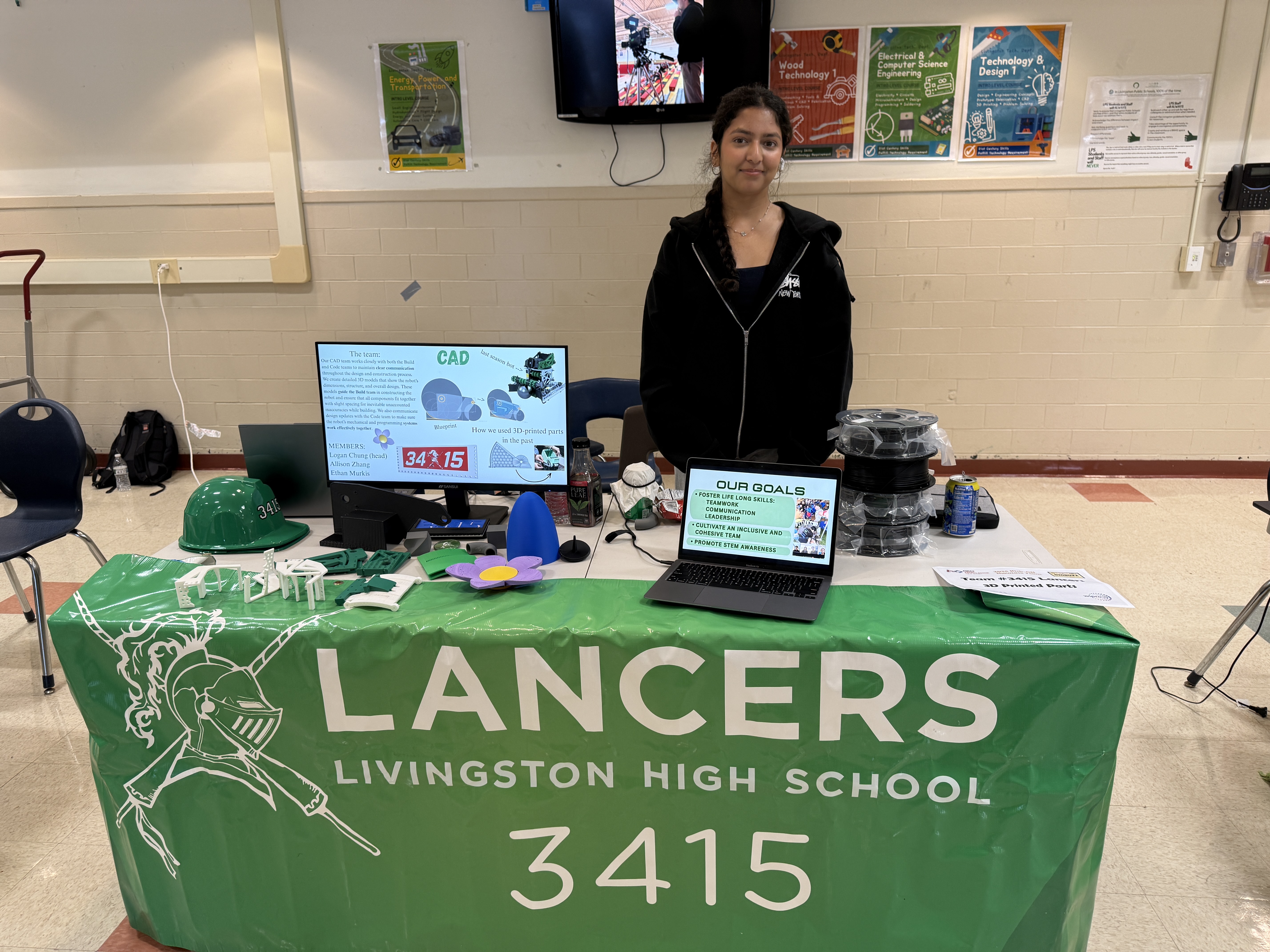 Team 3415 members at a robotics event