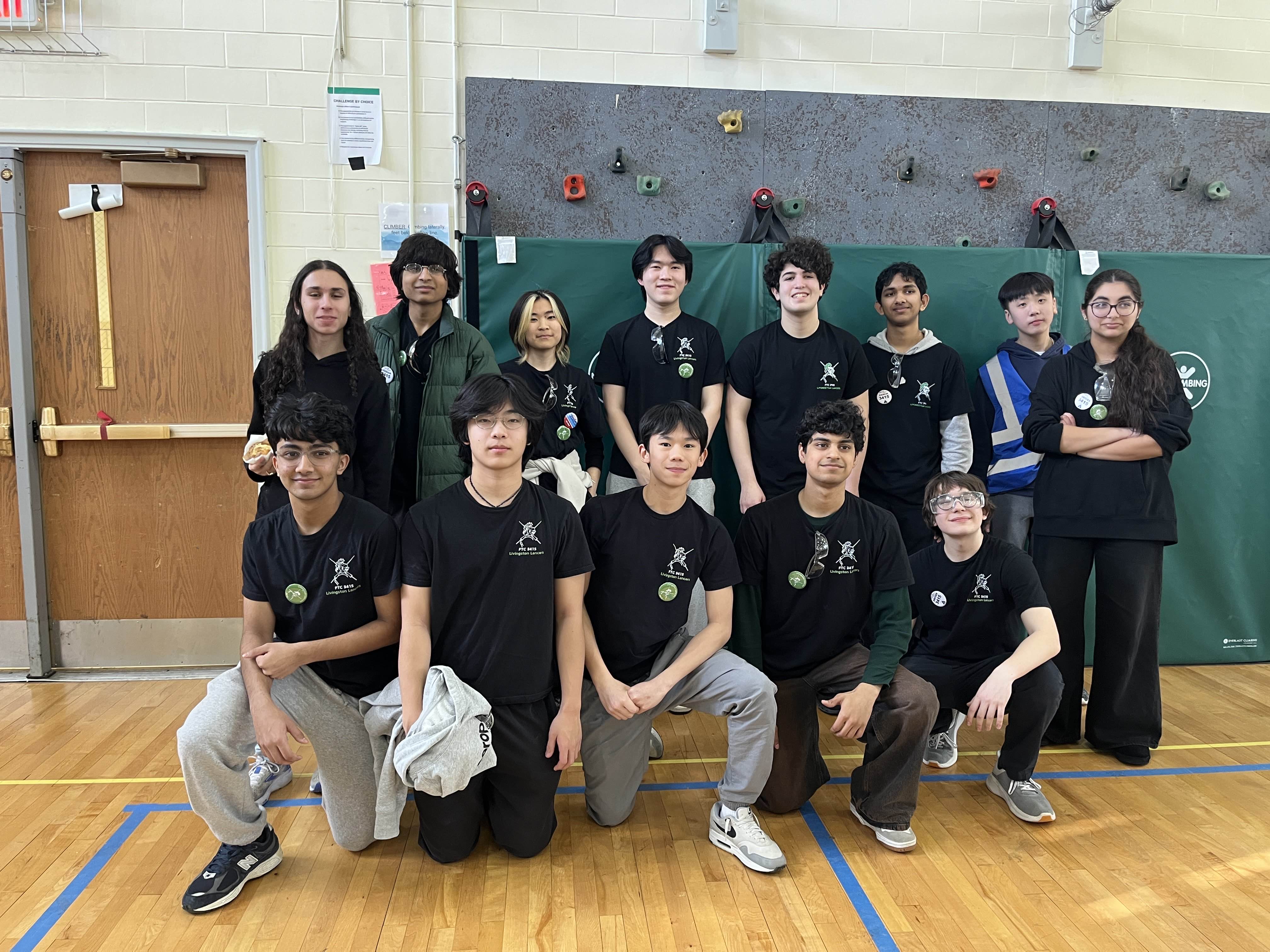 Team 3415 members gathered for a group photo